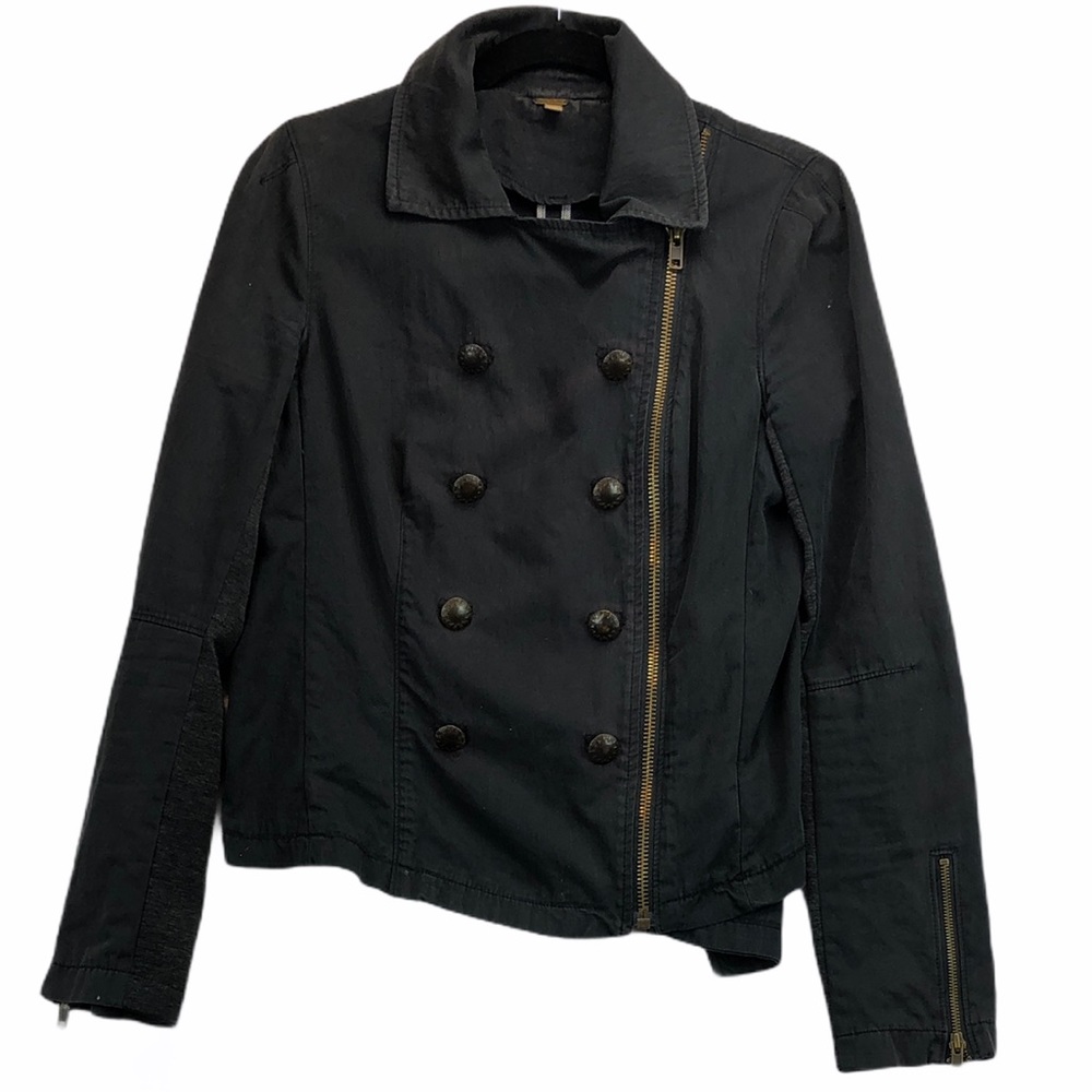 Free People Black Jean Jacket